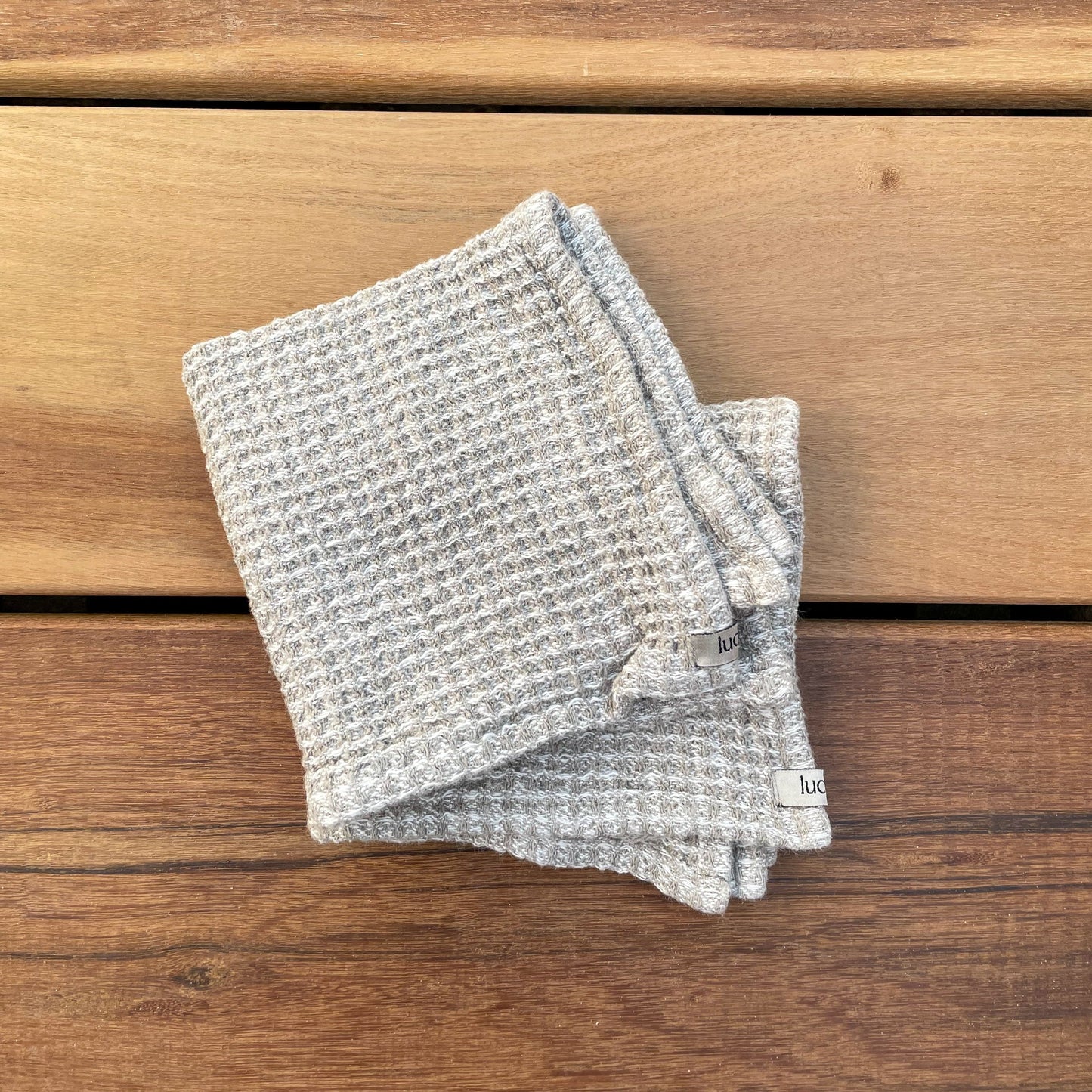 2 linen dishcloths