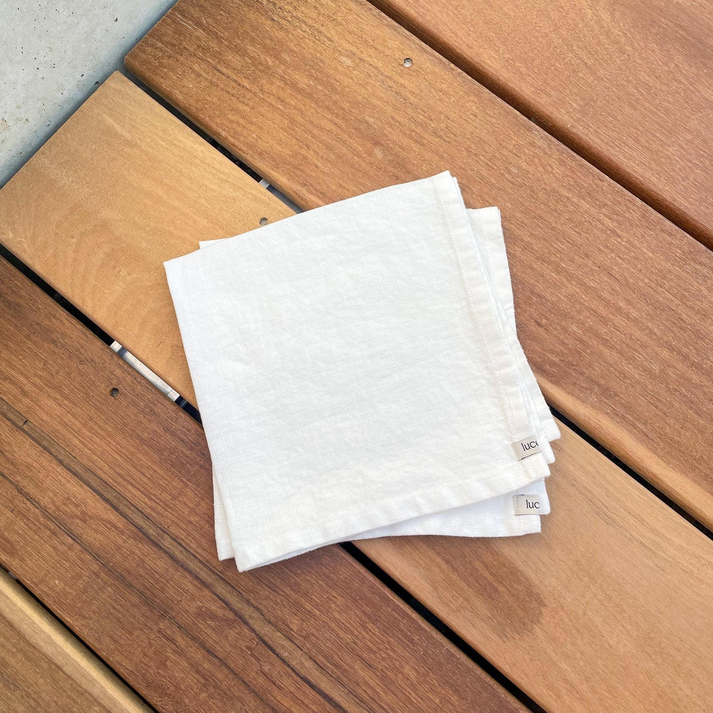2 pieces lucevii napkins in linen