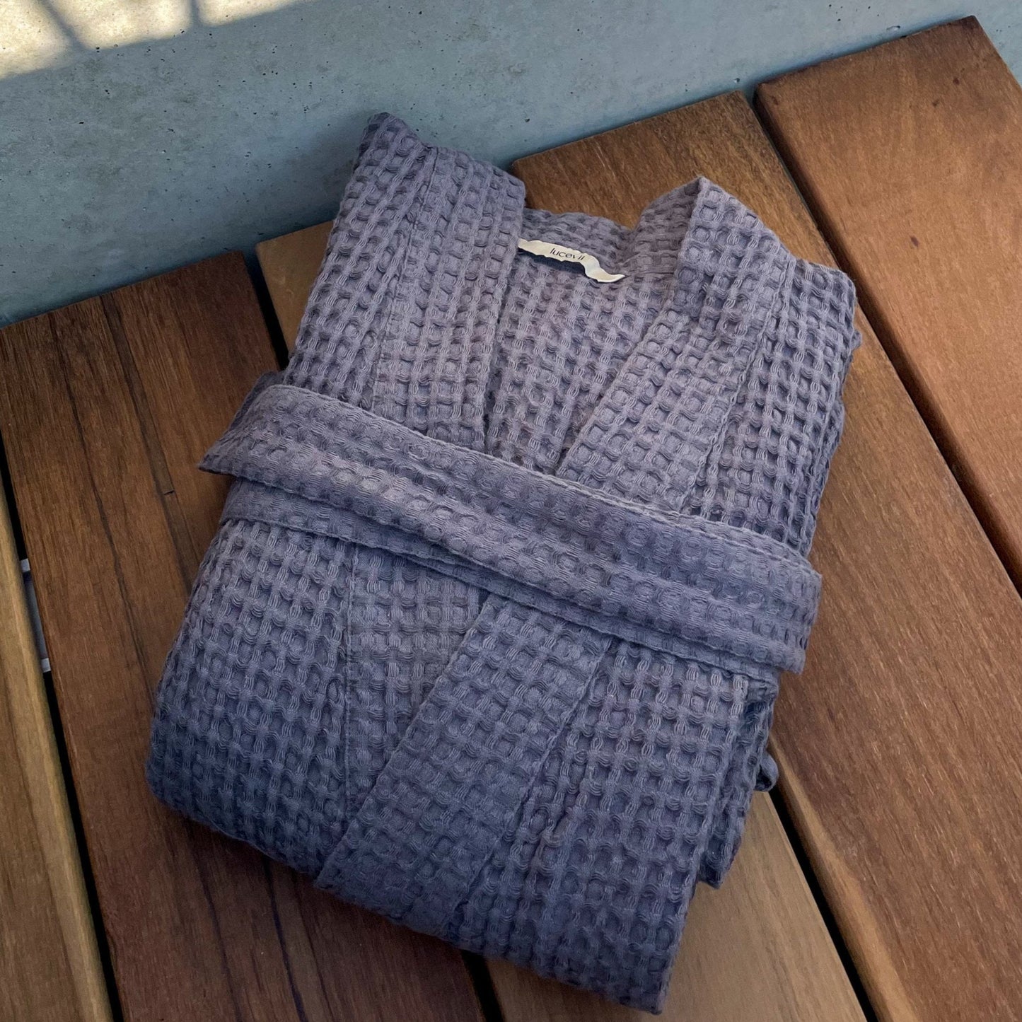 Waffle bathrobe