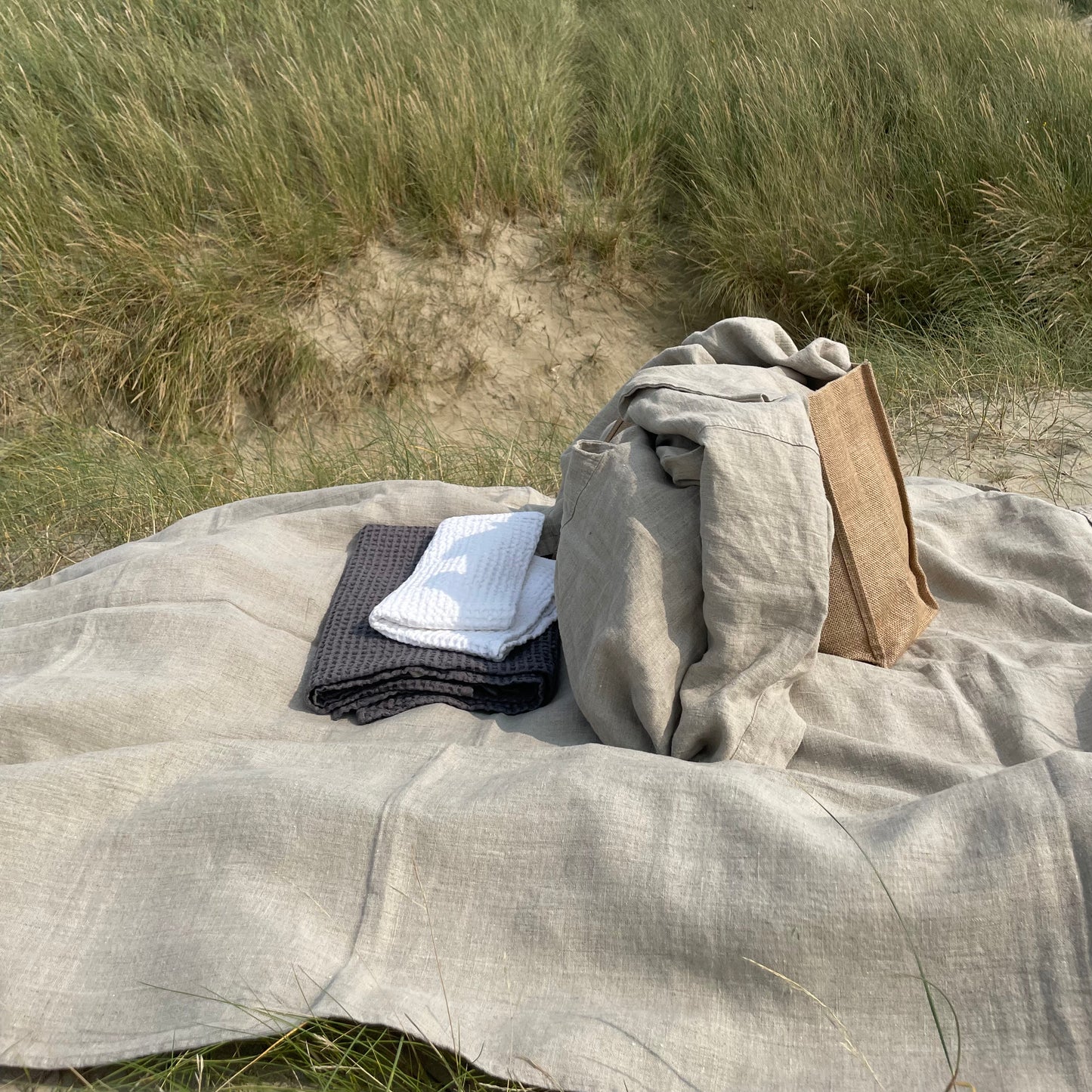 Linen bath sheet